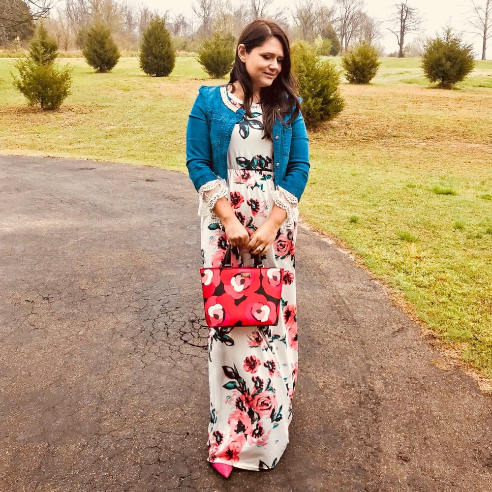 Beautiful floral maxi dress